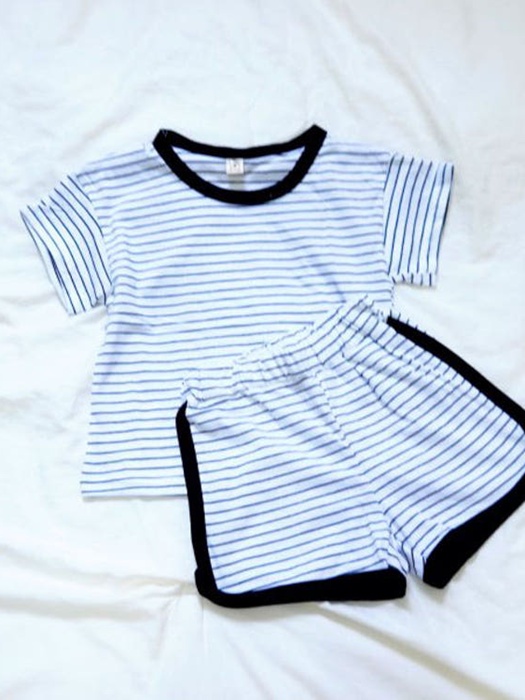 Striped Top Bottom Set Striped Top Bottom Set