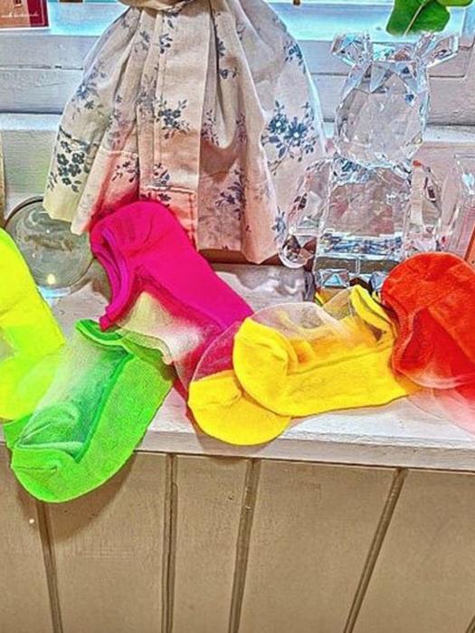 Highlighter See-Through Socks Highlighter See-Through Socks