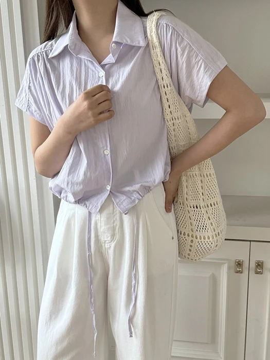 With Shirring Blouse With Shirring Blouse