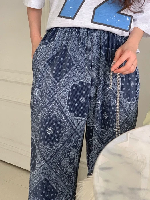 Paisley Pleated Pants Paisley Pleated Pants