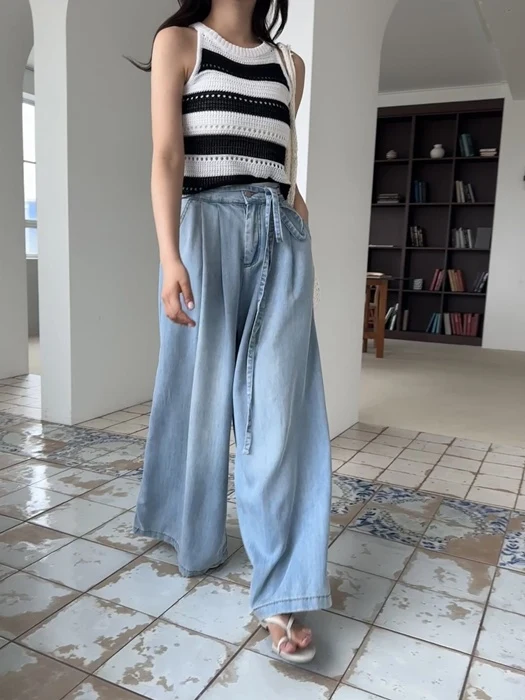 Wide Denim Pants Wide Denim Pants