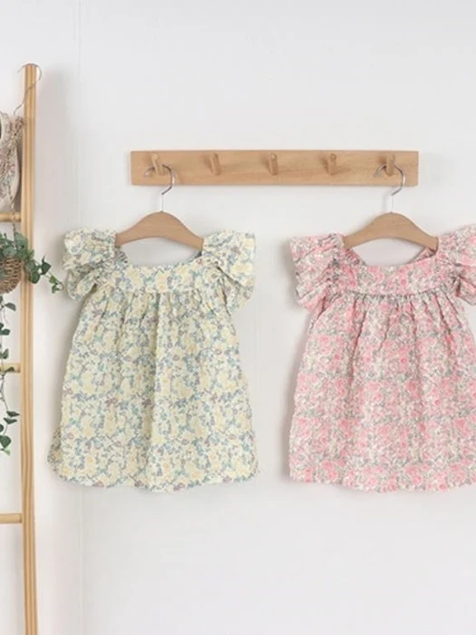Floral Wing Frill One-piece Floral Wing Frill One-piece