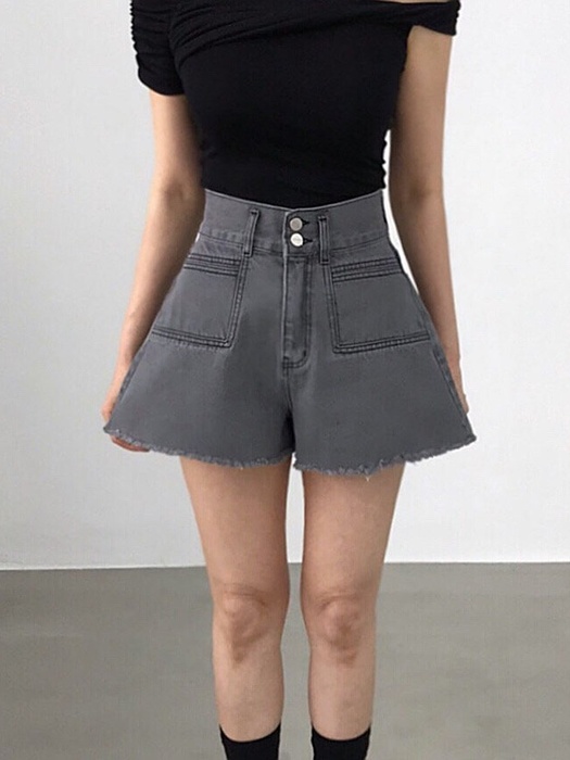 Hepburn Two-Tone Denim Pants