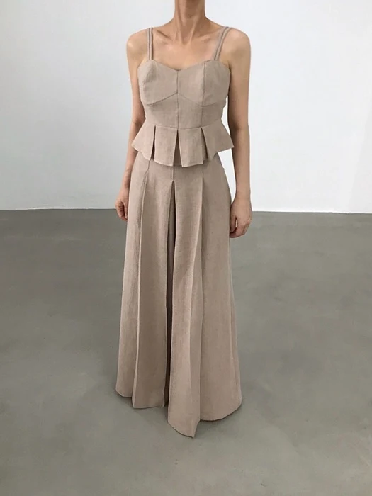 Cana Pleated Long Pants