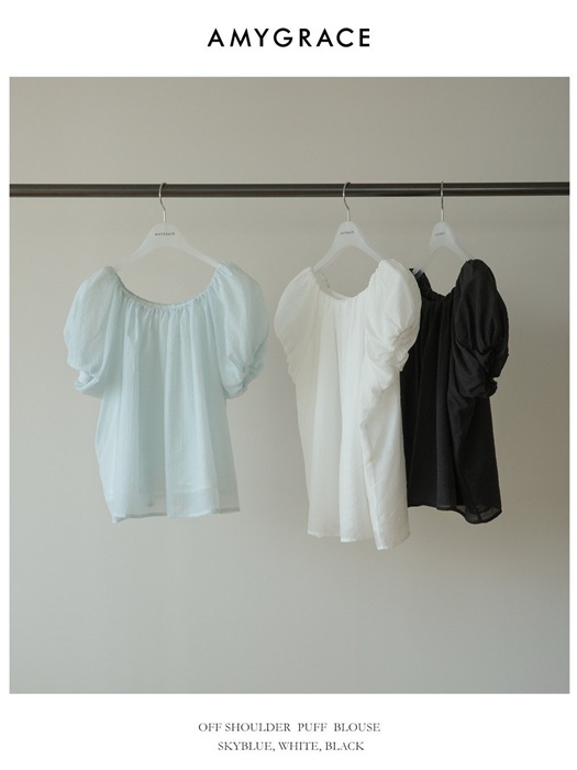 Off-Shoulder Puff Blouse