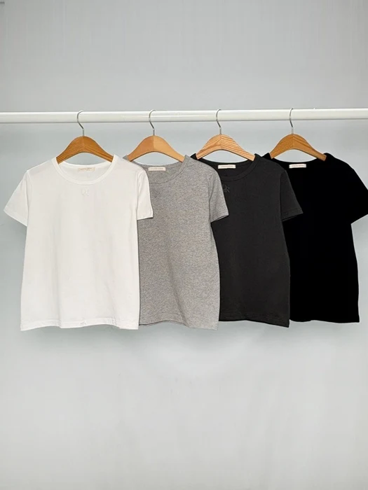 Logo Embroidery Short Sleeve Tee