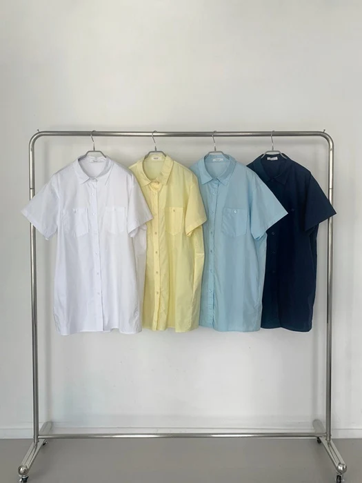 Two Pocket Shirt One-piece Two Pocket Shirt One-piece