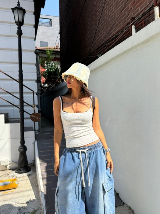 Dot Strap Sleeveless