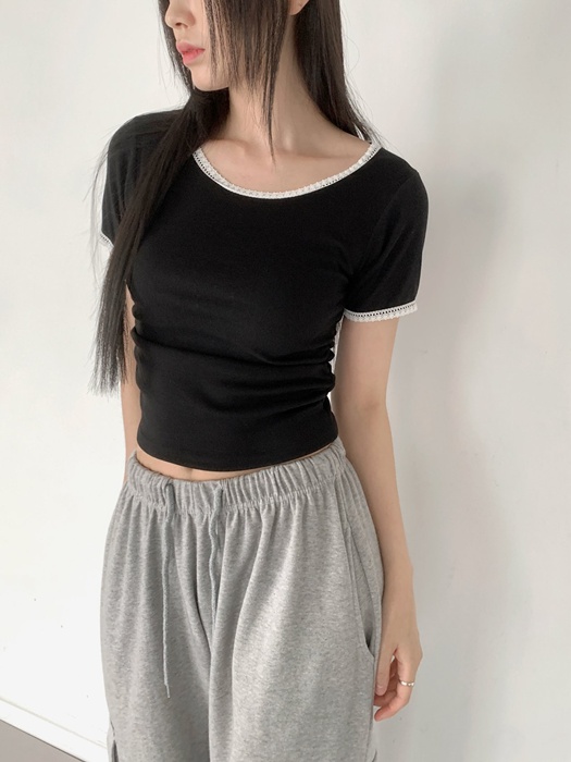 Jane Shirring Tee Jane Shirring Tee