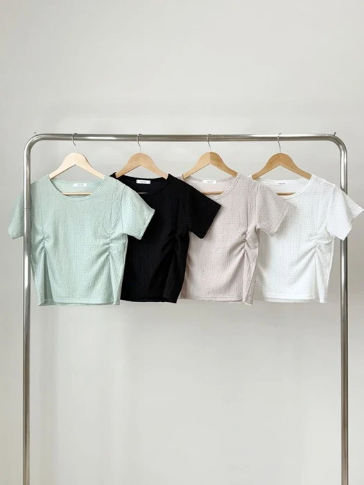 Tory Shirring Tee Tory Shirring Tee