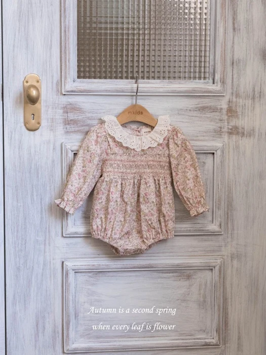 Annika Smocking Suit (Pink) Annika Smocking Suit (Pink)