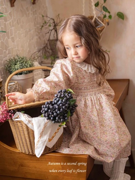 Annika Smocking One-piece (Pink) Annika Smocking One-piece (Pink)