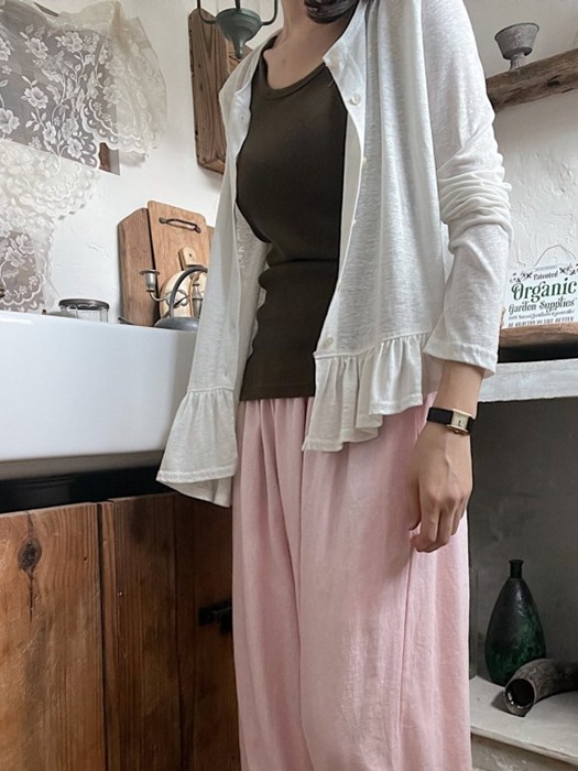 Asym Frill Cardigan