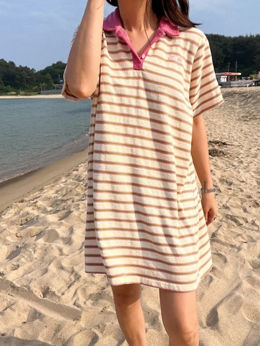 Terry Collar Long Tee