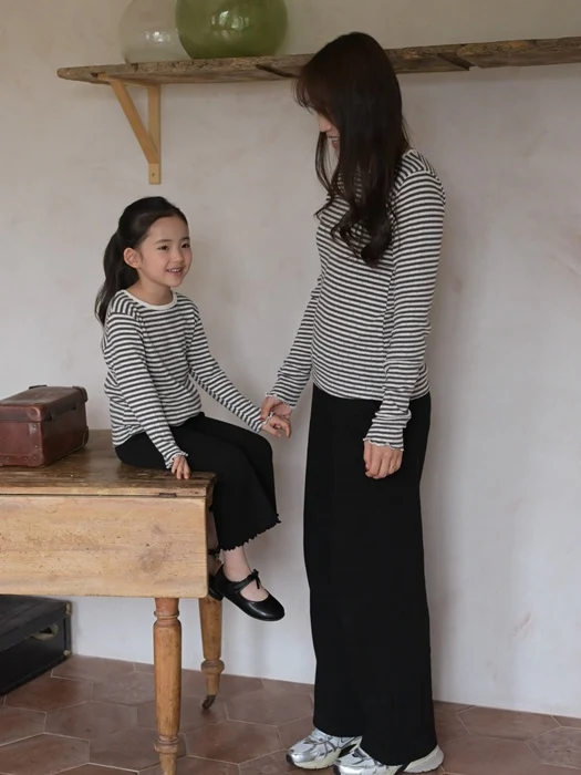 Ribbed Wide Pants (Adult)