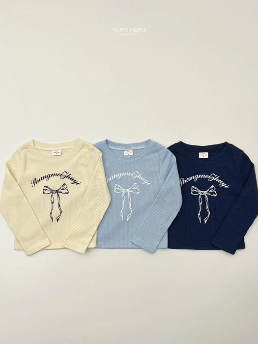 Bling Ribbon Ribbed Tee Bling Ribbon Ribbed Tee