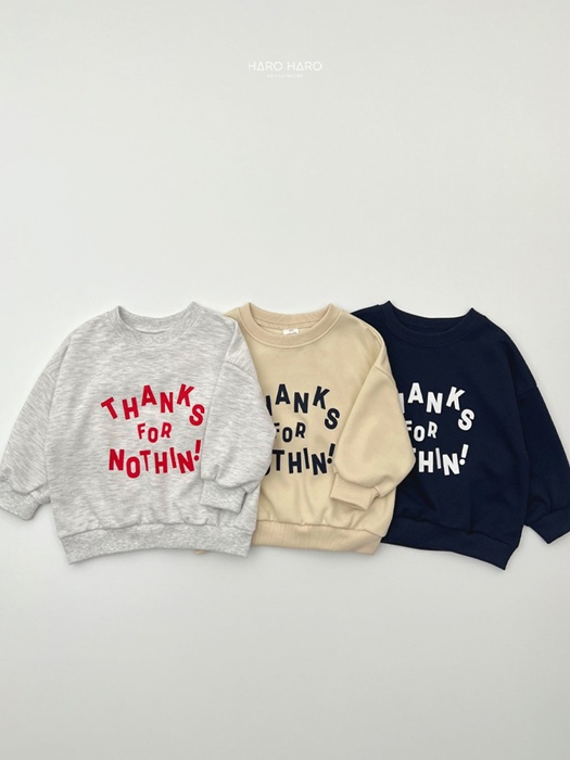 (Kids) Thanks Sweatshirt (Kids) Thanks Sweatshirt