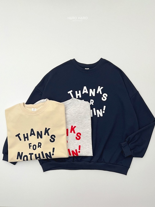(Adult) Thanks Sweatshirt (Adult) Thanks Sweatshirt