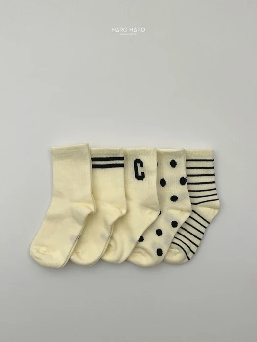 White Socks Set (set of 5) White Socks Set (set of 5)