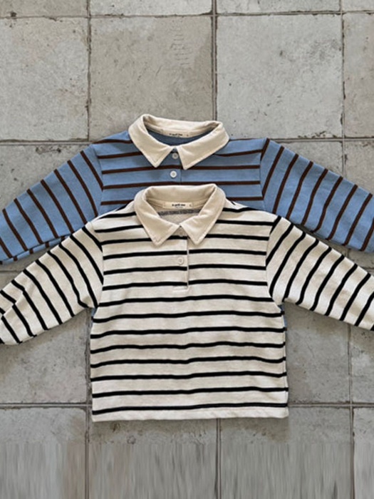 Stripe Collar Tee Stripe Collar Tee