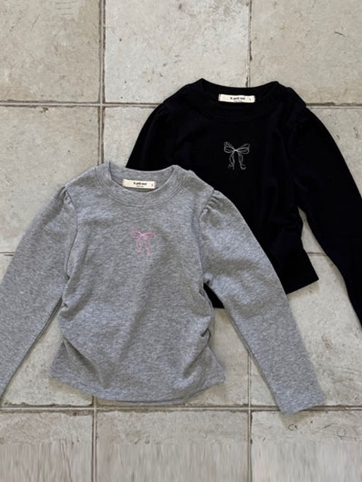 Ribbon Shirring Tee Ribbon Shirring Tee