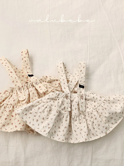 Flower Suspender Skirt Bloomer (Bebe) Flower Suspender Skirt Bloomer (Bebe)