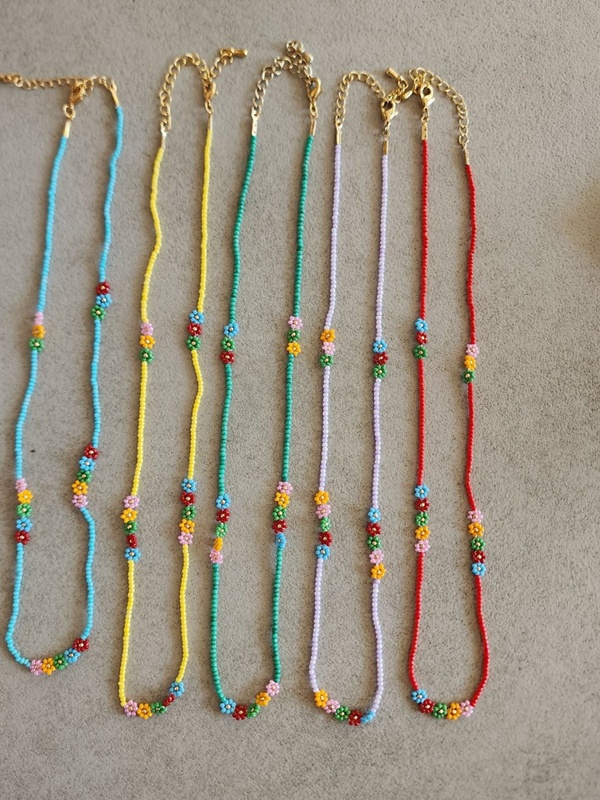 Petite Flower Handmade Necklace