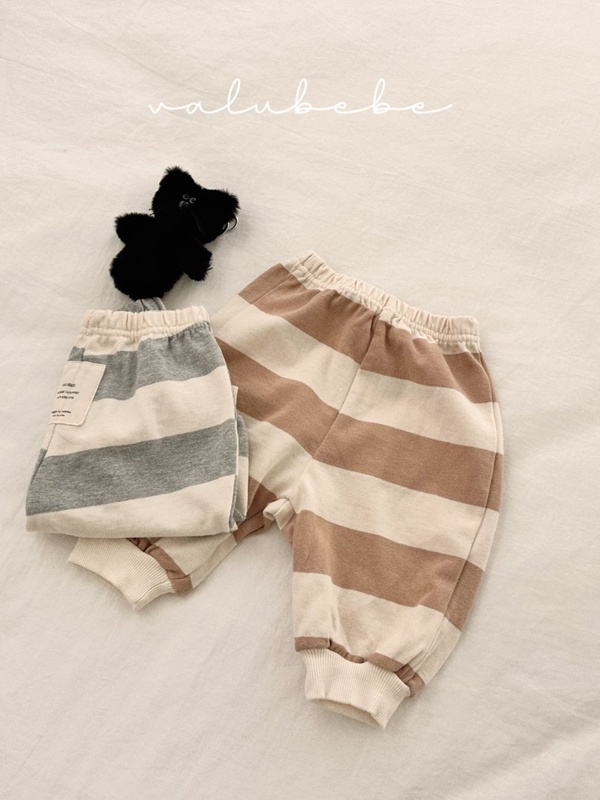 Milk Stripe Jogger Pants (Kids)