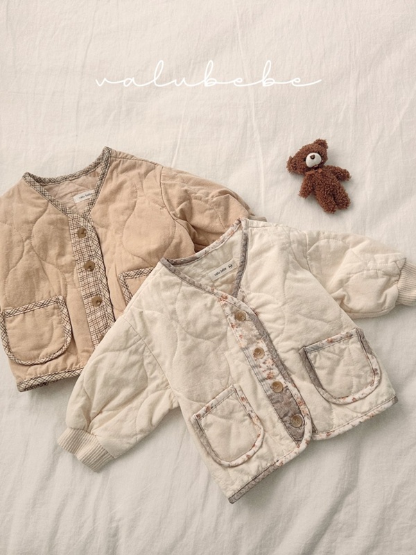Color Point Quilted Jacket (Kids)