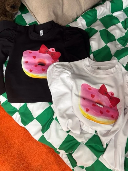 Kitty Donut Puff Tee Kitty Donut Puff Tee