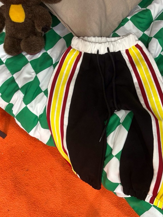 Red-Yellow Stripe Joggers Red-Yellow Stripe Joggers