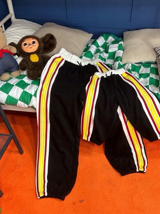 Red-Yellow Stripe Joggers (Adult) Red-Yellow Stripe Joggers (Adult)
