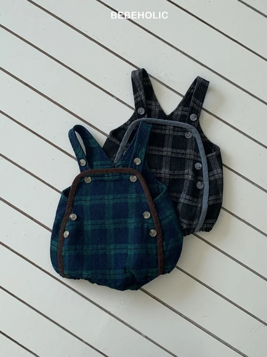 Blue Check Overalls