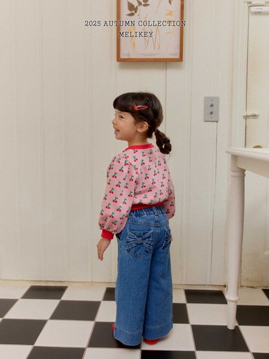 Two Ribbon Denim Pants