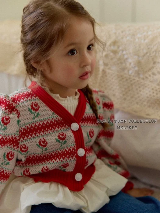 Rose Stripe Cardigan