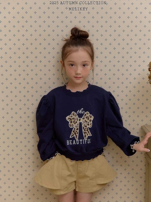 Leopard Ribbon Sweatshirt