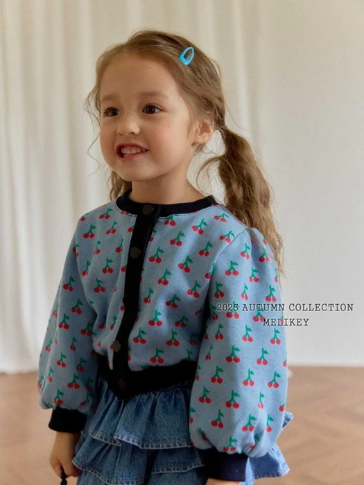 Cherry Puff Cardigan