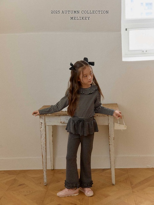 Double Frill Bootcut Pants