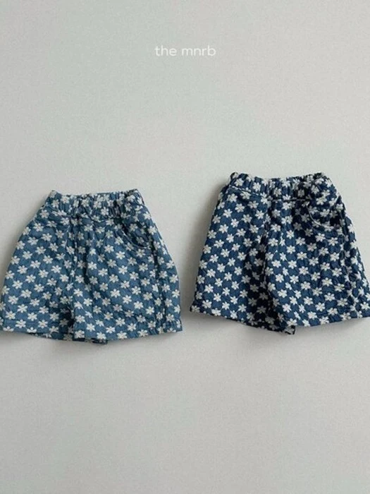 Flower Denim Shorts