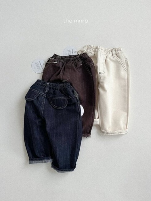 Round Non-fade Denim Pants