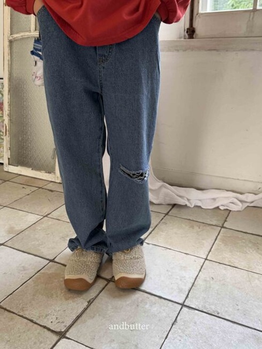 Cut-out Denim Pants Cut-out Denim Pants