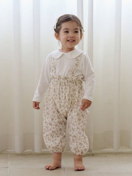 B Flower Suspender Pants B Flower Suspender Pants
