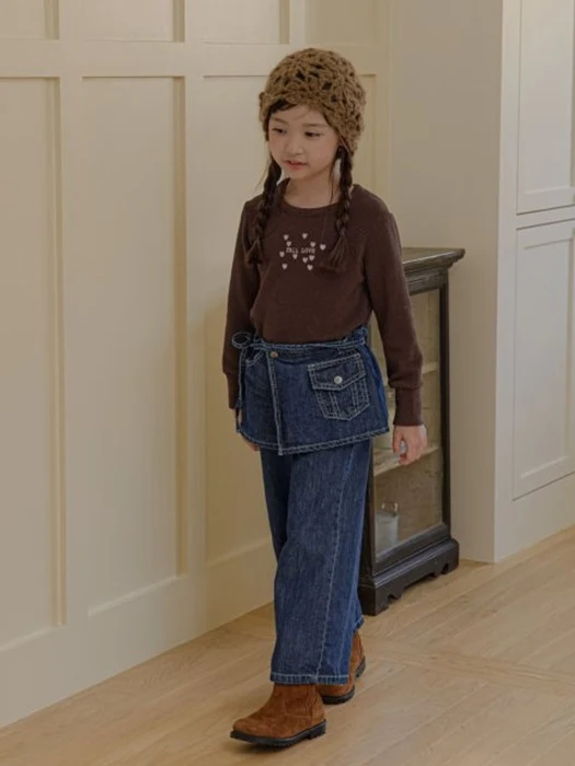 Pocket Wrap Denim Pants