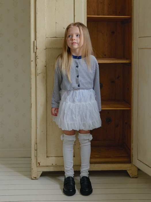 Milk Balloon Chiffon Skirt