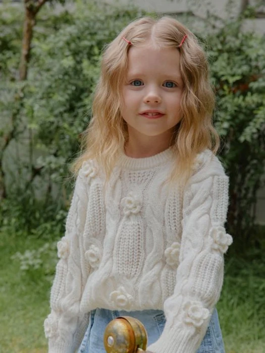 Round Flower Knit