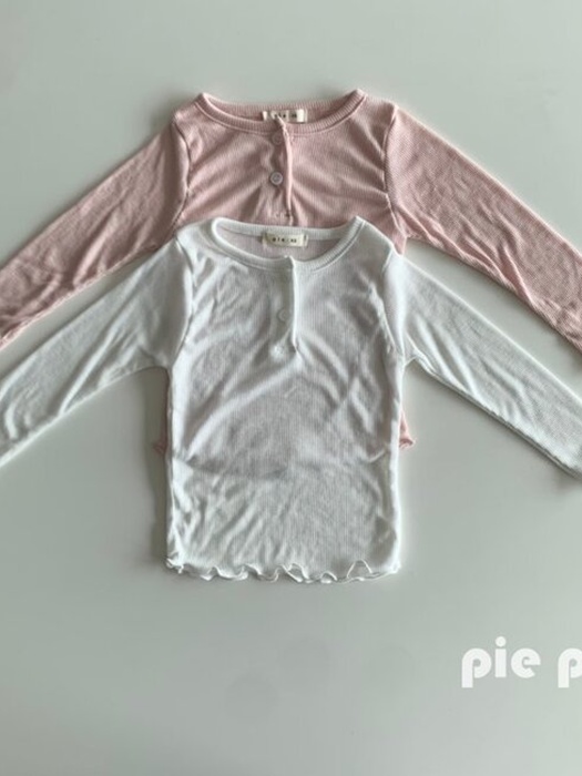 Minky Button Frill Tee Minky Button Frill Tee