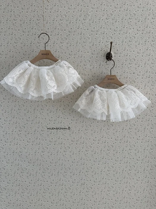 Kids Lace Mesh Skirt