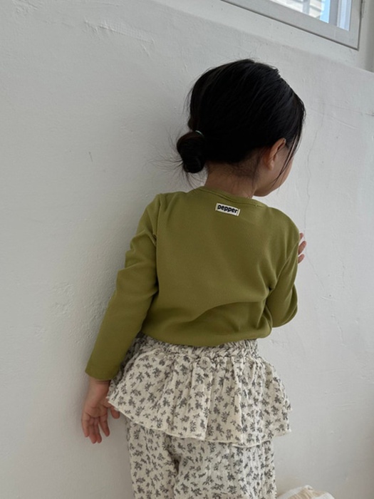 Olive Ribbed Tee Olive Ribbed Tee