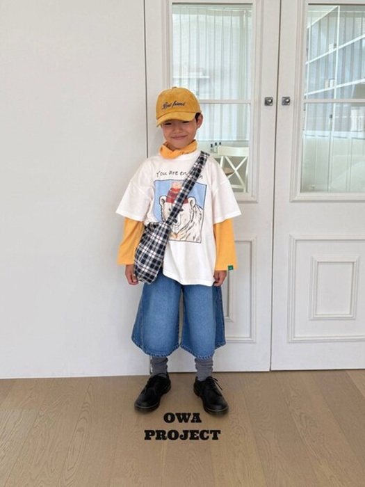 Cut 8-Part Denim Pants Cut 8-Part Denim Pants