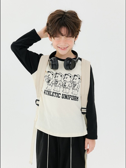 Bear Raglan Color Tee